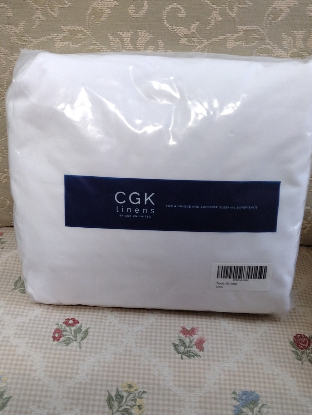 White Microfiber XL Twin Bedding Set - Crisp White Sheets